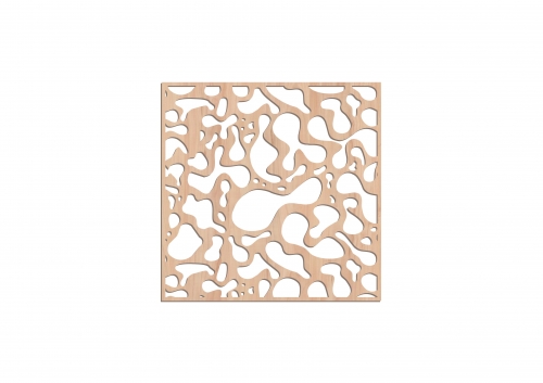 Panou decorativ traforat perete din mdf natur 4 mm. PP10